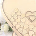 13" Wooden Heart Drop Top Frame Wedding Guest Book Sign Set - Natural WED_RCPT_SIGN_WOD01_NAT