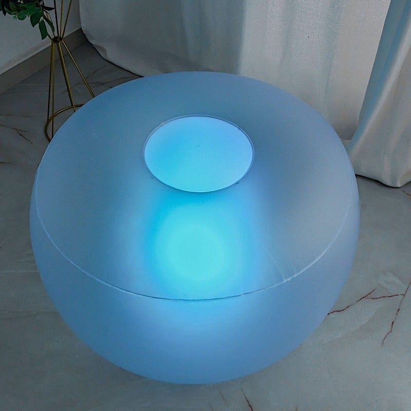 13" x 22" Air Candy Battery Operated Light Up Inflatable Chair LED Furniture - Assorted LED_FURN_CHAIR_02_S