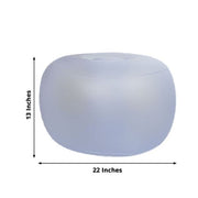 13" x 22" Air Candy Battery Operated Light Up Inflatable Ottoman LED Furniture - Assorted LED_FURN_CHAIR_02_S