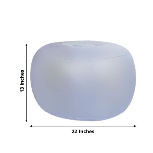 13" x 22" Air Candy Battery Operated Light Up Inflatable Ottoman LED Furniture - Assorted LED_FURN_CHAIR_02_S