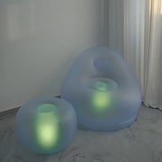 13" x 22" Air Candy Battery Operated Light Up Inflatable Ottoman LED Furniture - Assorted LED_FURN_CHAIR_02_S