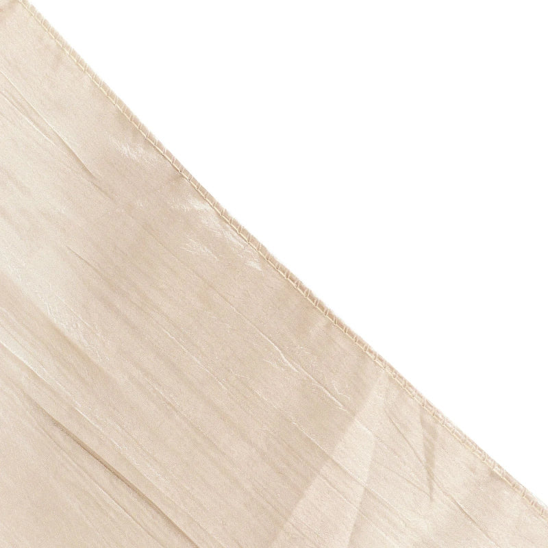 132" Accordion Crinkled Taffeta Round Tablecloth