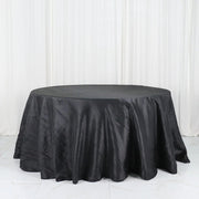 132" Accordion Crinkled Taffeta Round Tablecloth