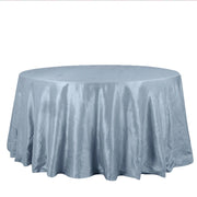132" Accordion Crinkled Taffeta Round Tablecloth