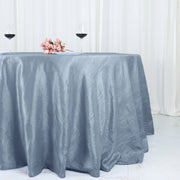 132" Accordion Crinkled Taffeta Round Tablecloth
