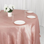 132" Accordion Crinkled Taffeta Round Tablecloth