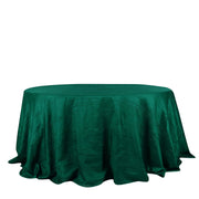 132" Accordion Crinkled Taffeta Round Tablecloth