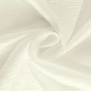 132" Accordion Crinkled Taffeta Round Tablecloth