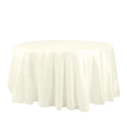 132" Accordion Crinkled Taffeta Round Tablecloth