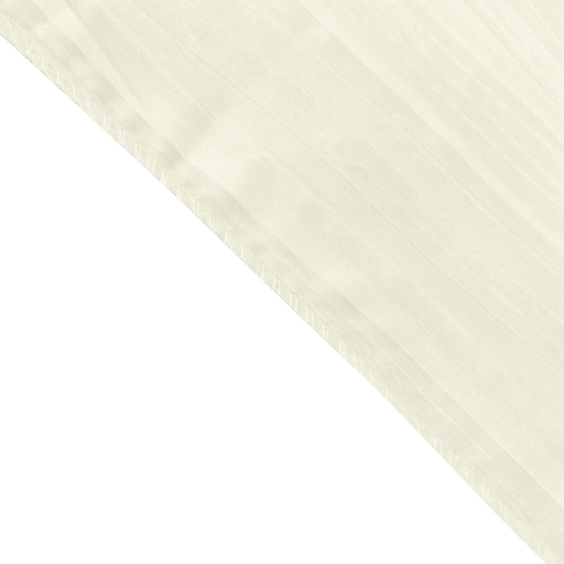 132" Accordion Crinkled Taffeta Round Tablecloth