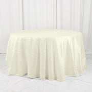132" Accordion Crinkled Taffeta Round Tablecloth