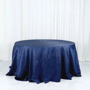 132" Accordion Crinkled Taffeta Round Tablecloth