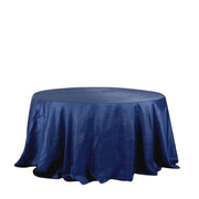 132" Accordion Crinkled Taffeta Round Tablecloth