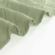 132" Accordion Crinkled Taffeta Round Tablecloth