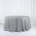 132" Accordion Crinkled Taffeta Round Tablecloth