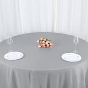 132" Accordion Crinkled Taffeta Round Tablecloth