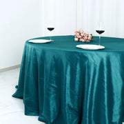 132" Accordion Crinkled Taffeta Round Tablecloth