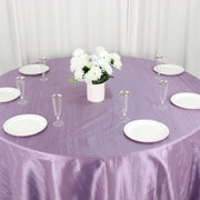 132" Accordion Crinkled Taffeta Round Tablecloth
