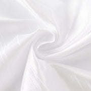 132" Accordion Crinkled Taffeta Round Tablecloth