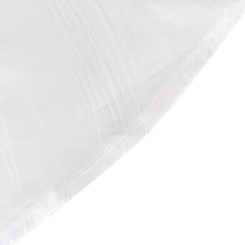 132" Accordion Crinkled Taffeta Round Tablecloth