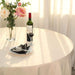 132" Polyester Round Tablecloth Wedding Party Table Linens - Beige TAB_136_081_POLY