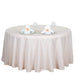 132" Polyester Round Tablecloth Wedding Party Table Linens - Blush TAB_136_046_POLY