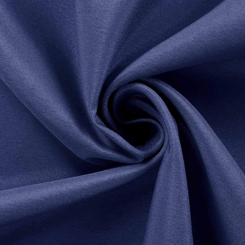 132" Polyester Round Tablecloth Wedding Party Table Linens - Navy Blue TAB_136_NAVY_POLY