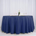 132" Polyester Round Tablecloth Wedding Party Table Linens - Navy Blue TAB_136_NAVY_POLY