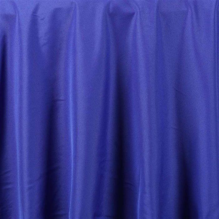 132" Polyester Round Tablecloth Wedding Party Table Linens - Royal Blue TAB_136_ROY_POLY