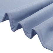 132" Polyester Round Tablecloth Wedding Party Table Linens - Dusty Blue TAB_136_086_POLY