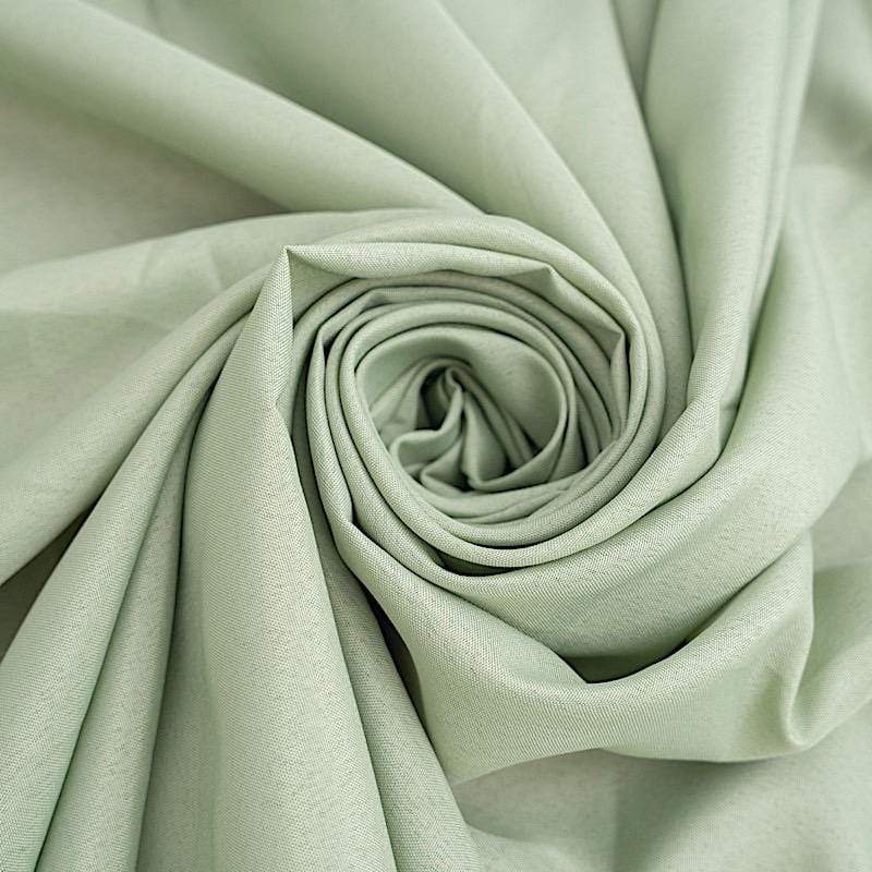132" Polyester Round Tablecloth Wedding Party Table Linens - Sage Green TAB_136_SAGE_POLY