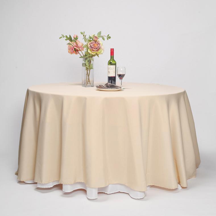 132" Polyester Round Tablecloth Wedding Party Table Linens