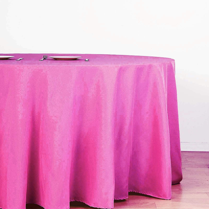132" Polyester Round Tablecloth Wedding Party Table Linens