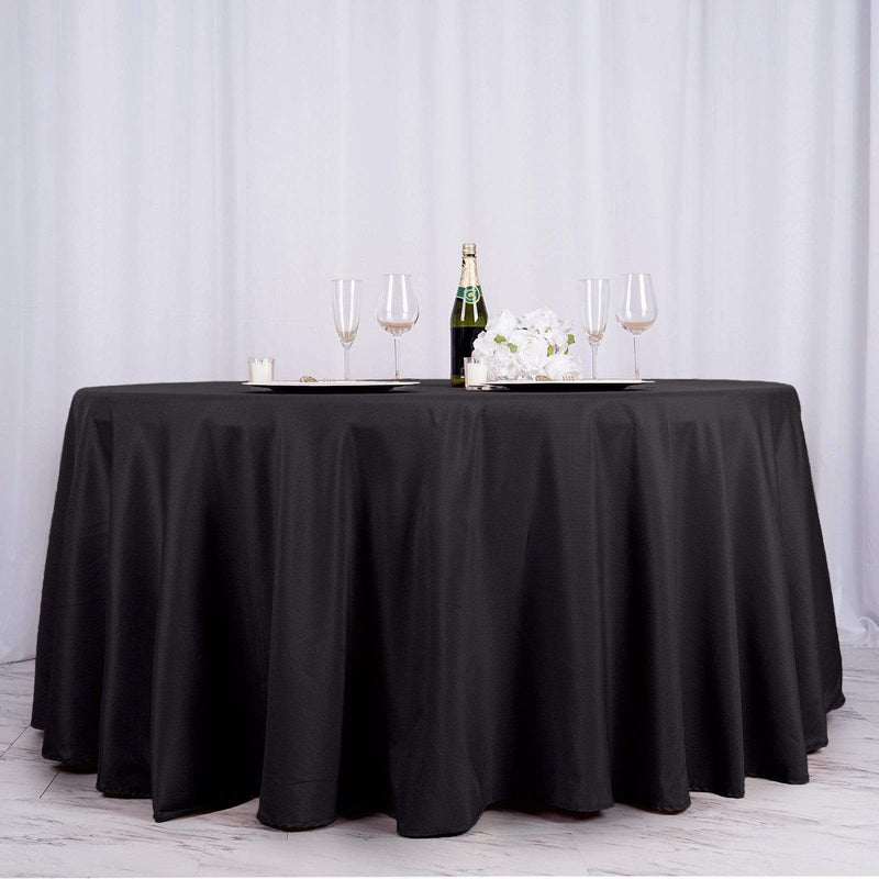 132" Polyester Round Tablecloth Wedding Party Table Linens