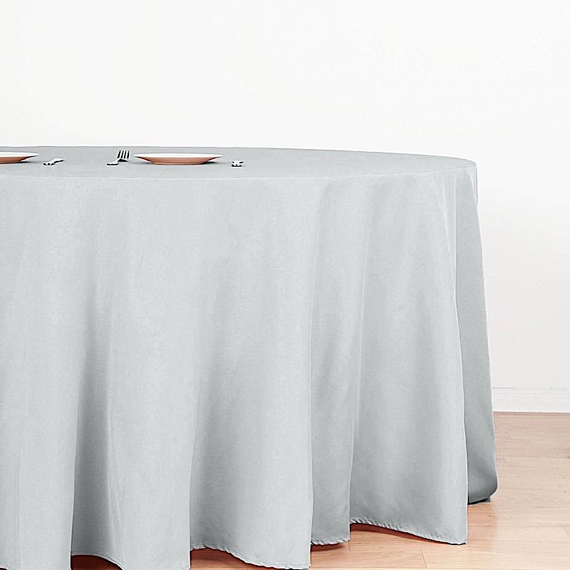 132" Polyester Round Tablecloth Wedding Party Table Linens