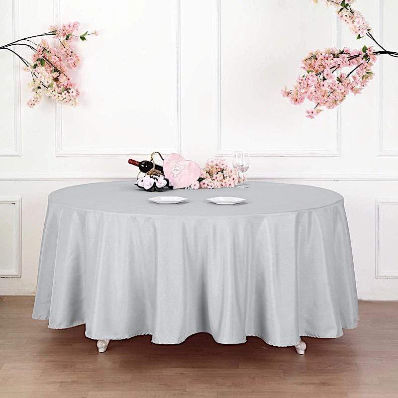 132" Polyester Round Tablecloth Wedding Party Table Linens