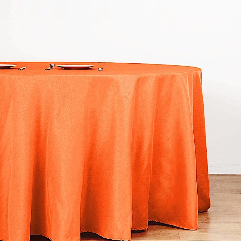 132" Polyester Round Tablecloth Wedding Party Table Linens