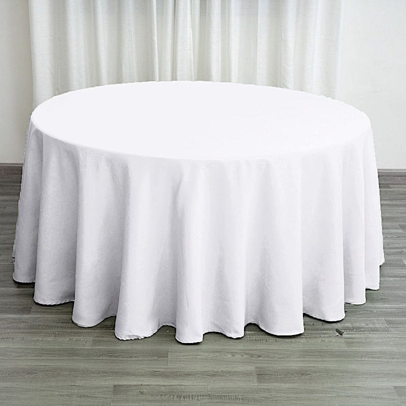 132" Polyester Round Tablecloth Wedding Party Table Linens