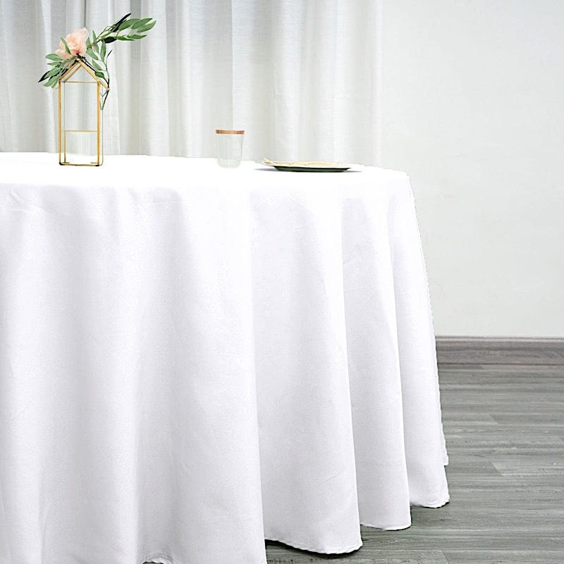 132" Polyester Round Tablecloth Wedding Party Table Linens