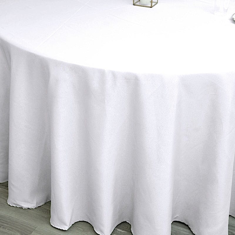 132" Polyester Round Tablecloth Wedding Party Table Linens