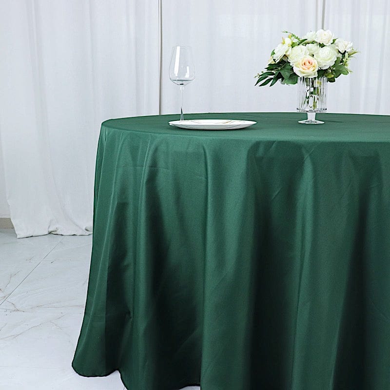 132" Polyester Round Tablecloth Wedding Party Table Linens