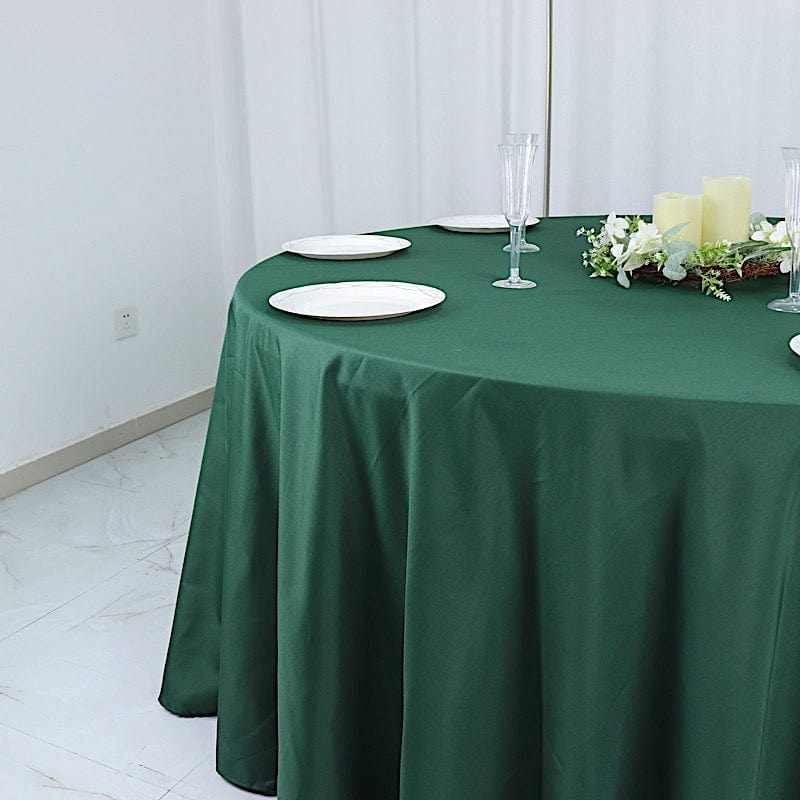 132" Polyester Round Tablecloth Wedding Party Table Linens