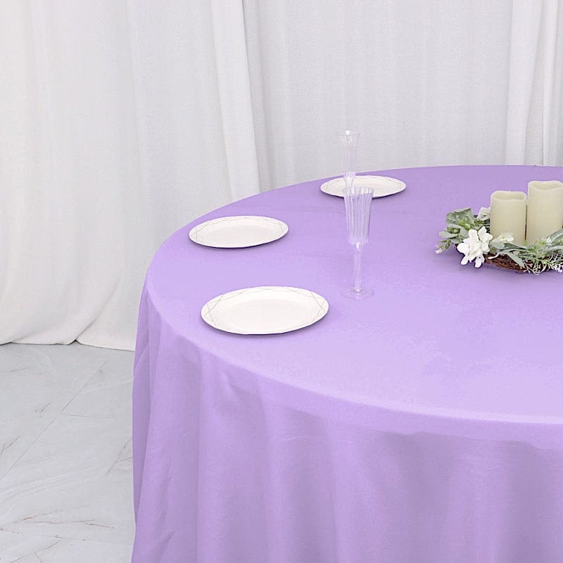 132" Polyester Round Tablecloth Wedding Party Table Linens