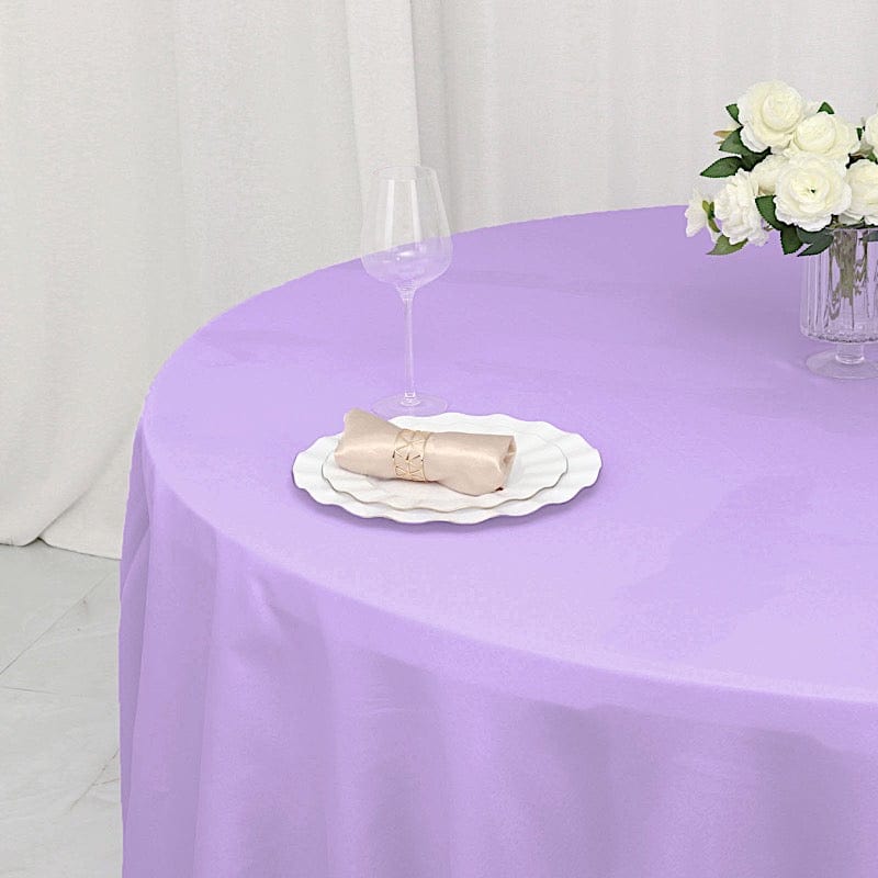 132" Polyester Round Tablecloth Wedding Party Table Linens