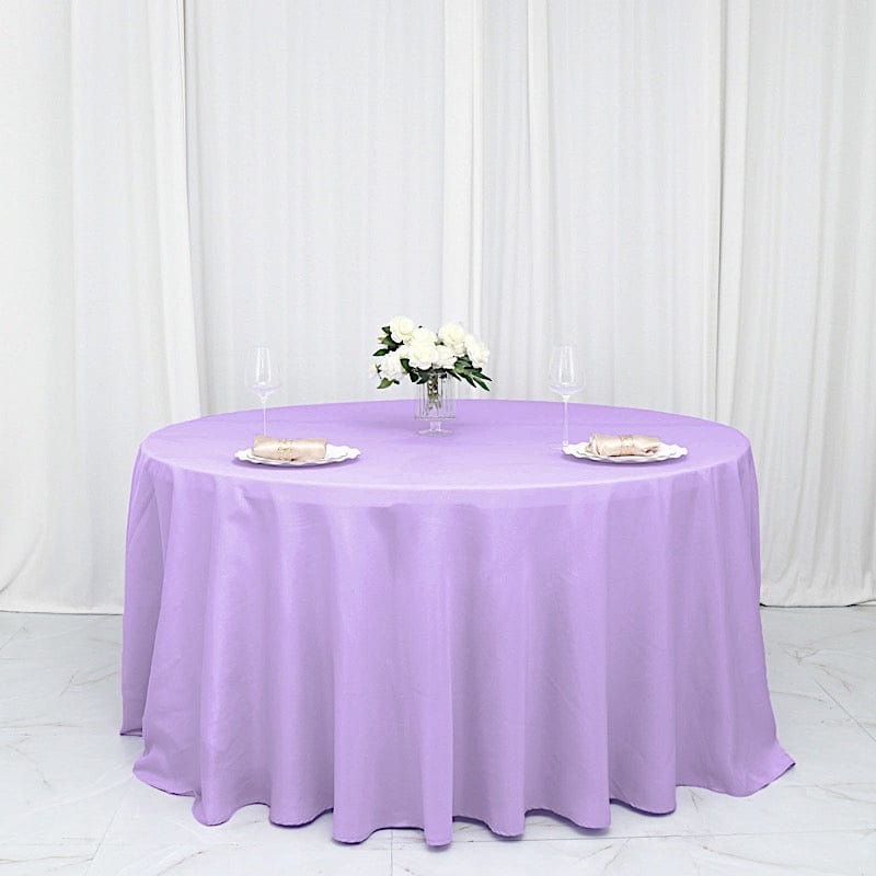 132" Polyester Round Tablecloth Wedding Party Table Linens