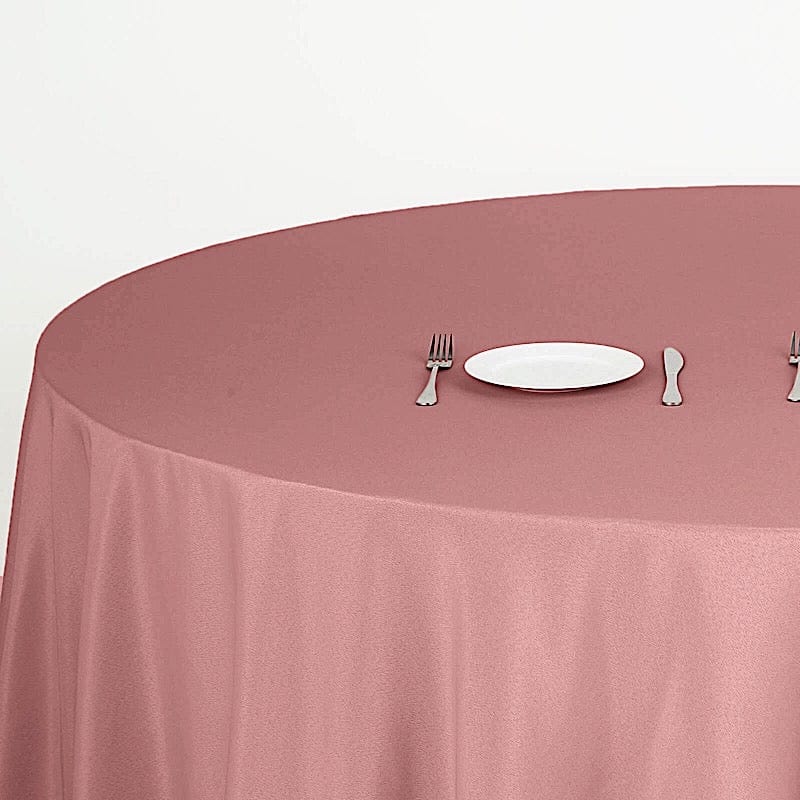 132" Polyester Round Tablecloth Wedding Party Table Linens