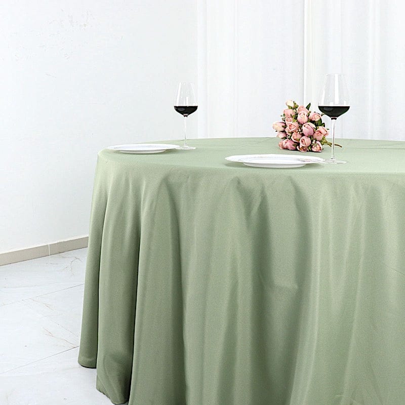 132" Polyester Round Tablecloth Wedding Party Table Linens