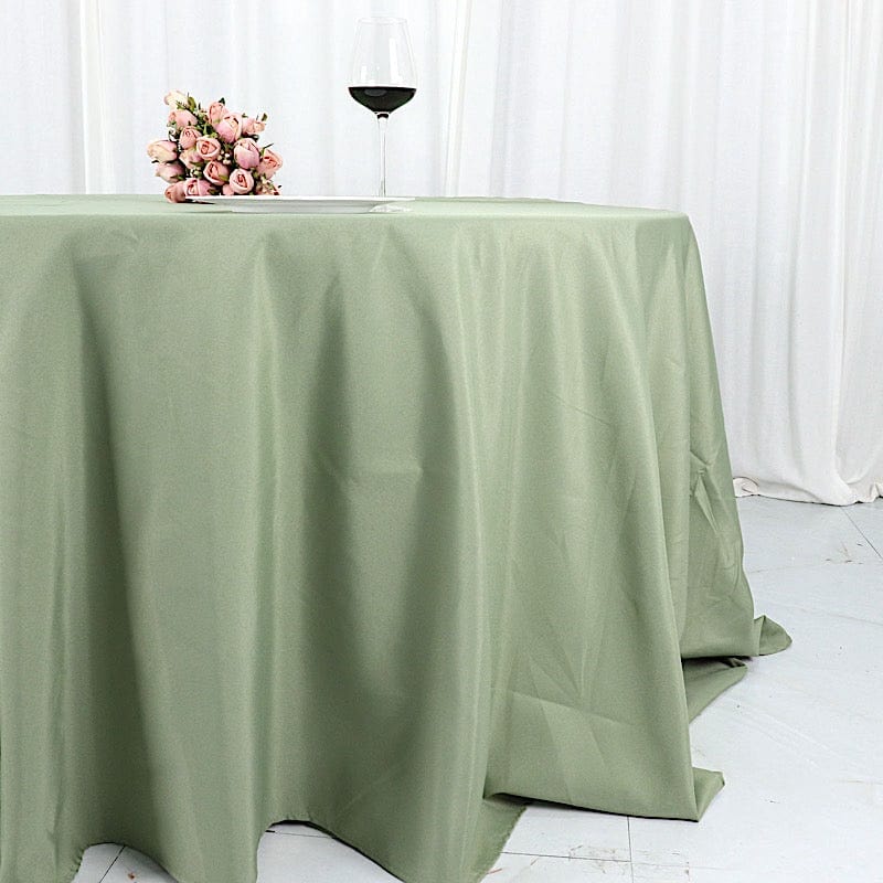 132" Polyester Round Tablecloth Wedding Party Table Linens