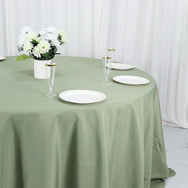 132" Polyester Round Tablecloth Wedding Party Table Linens
