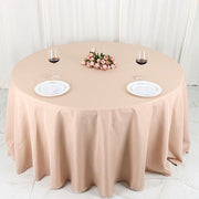 132" Polyester Round Tablecloth Wedding Party Table Linens